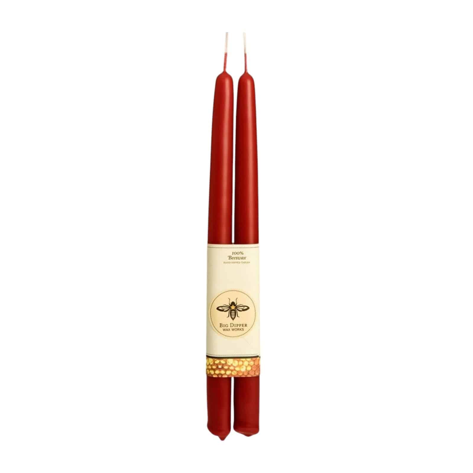Hand Dipped Beeswax Taper Candles