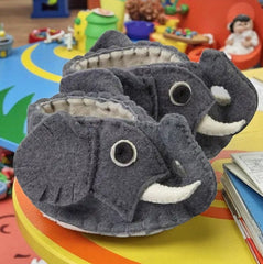 Handcrafted Baby Booties | Elephant