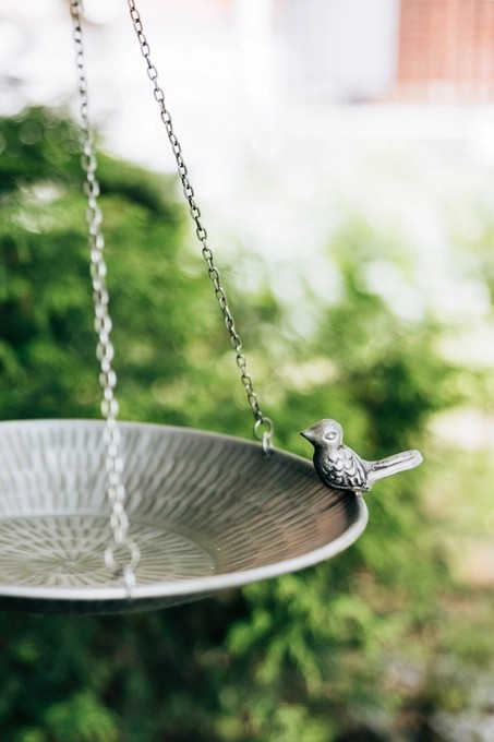 Handcrafted Iron Birdbath Bird Feeder