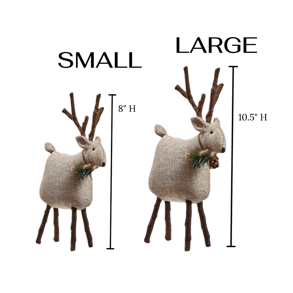 Handmade Christmas Textile Deer | Tweedie Reindeer