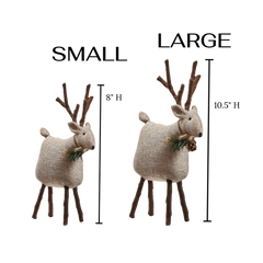 Handmade Christmas Textile Deer | Tweedie Reindeer