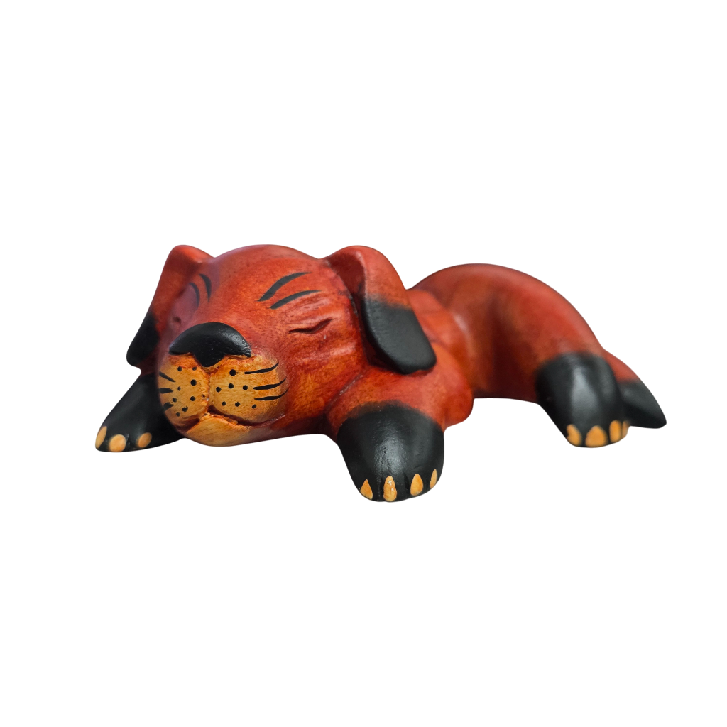 Handmade Wooden Dog Shelf Sitter