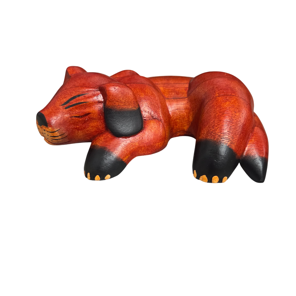 Handmade Wooden Dog Shelf Sitter