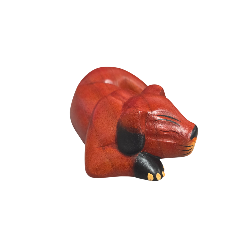 Handmade Wooden Dog Shelf Sitter