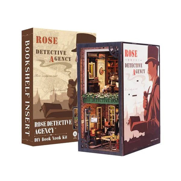 Hands Craft Diy Book Nook Kit: Rose Detective Agency With Dust Cover