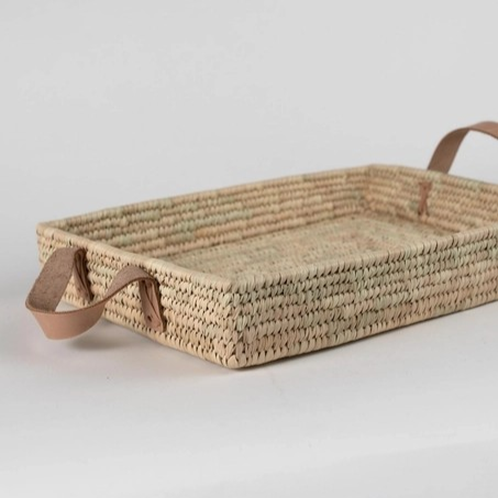 Handwoven Rectangle Basket | Date Palm