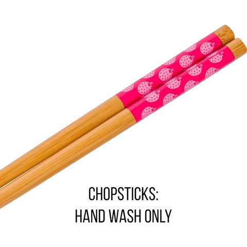 Hello Kitty Sanrio Ramen Noodle Bowl with Bamboo Chopsticks 20 oz Ceramic Bowl - Sammi's Attic