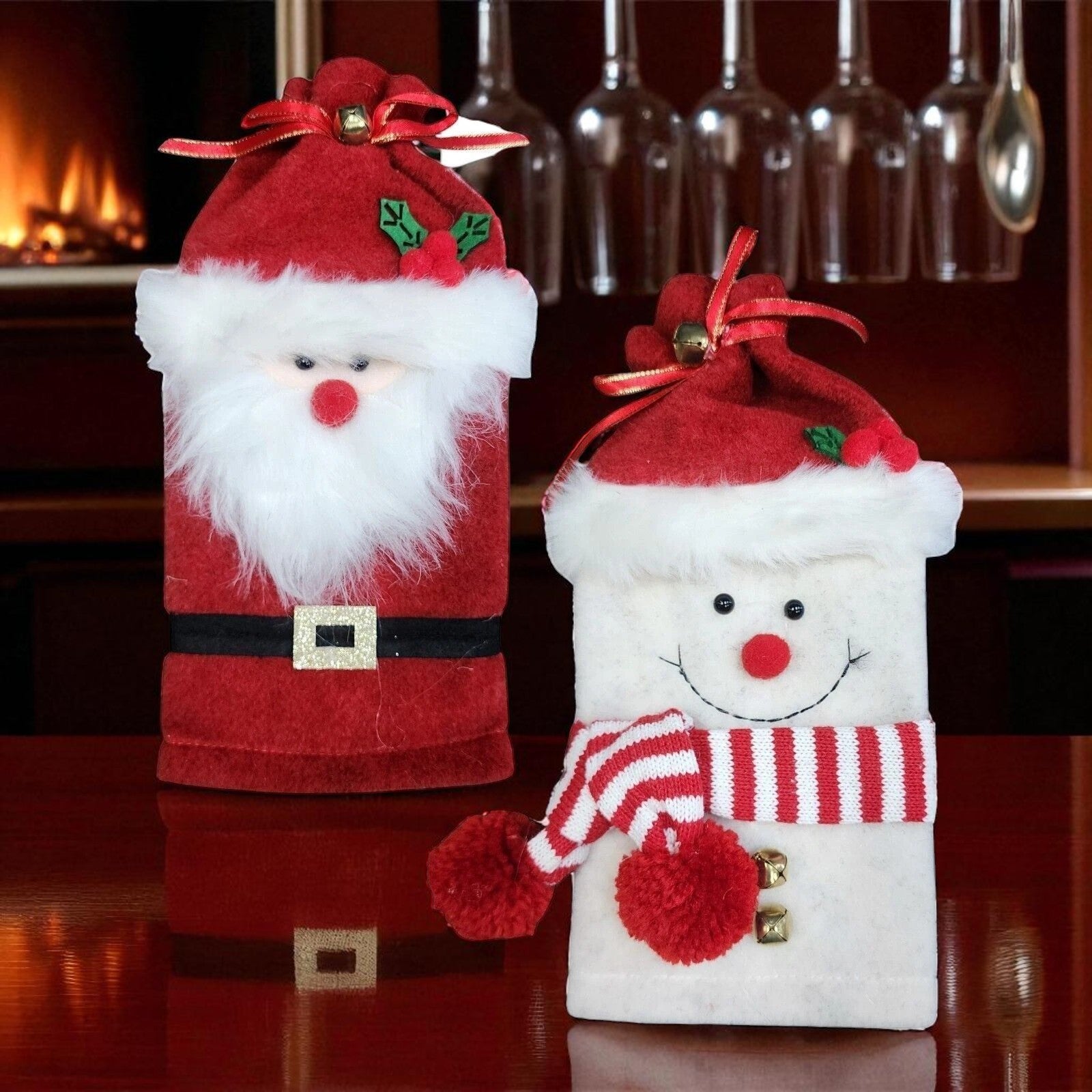 Holiday Cheer Wine Bottle Toppers