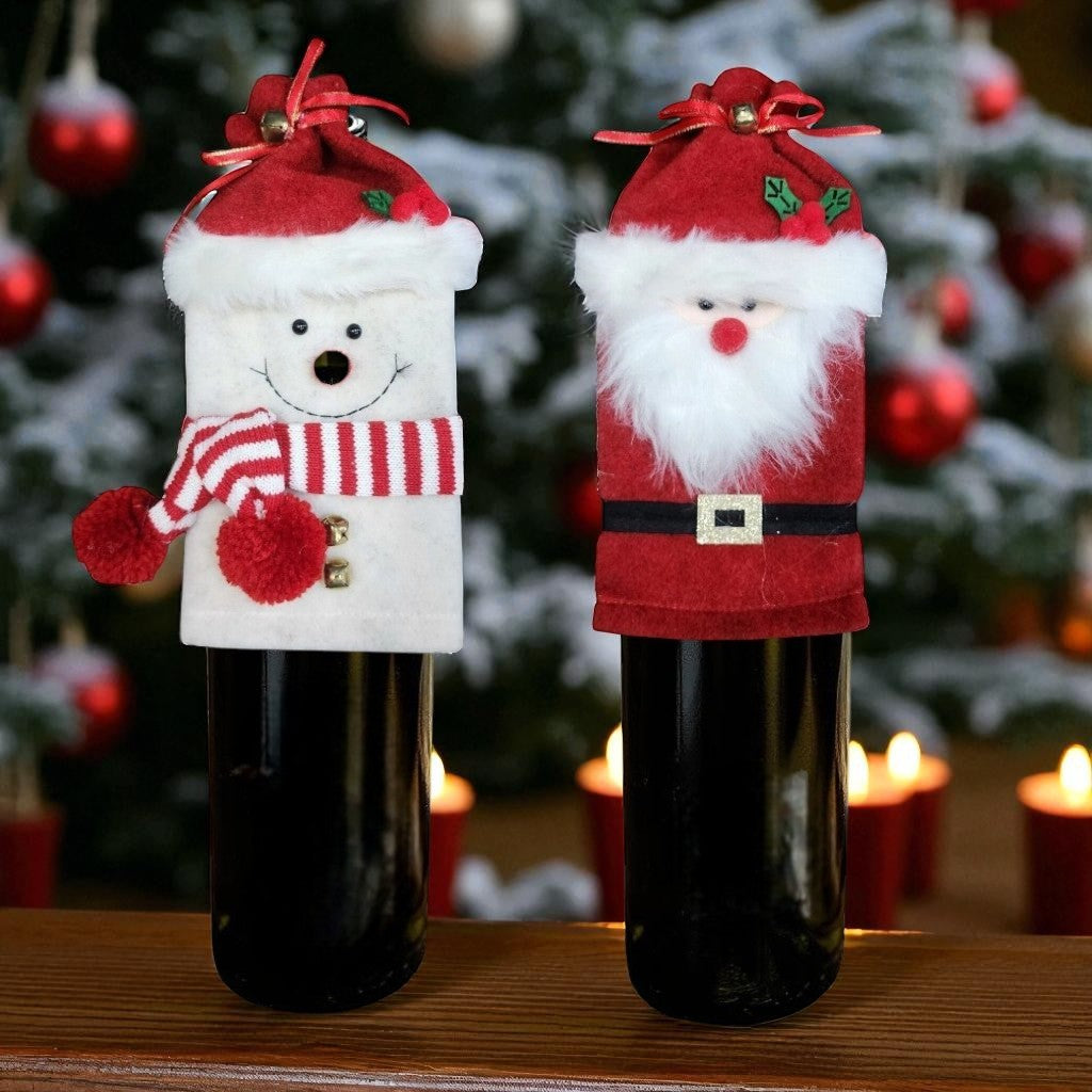 Holiday Cheer Wine Bottle Toppers
