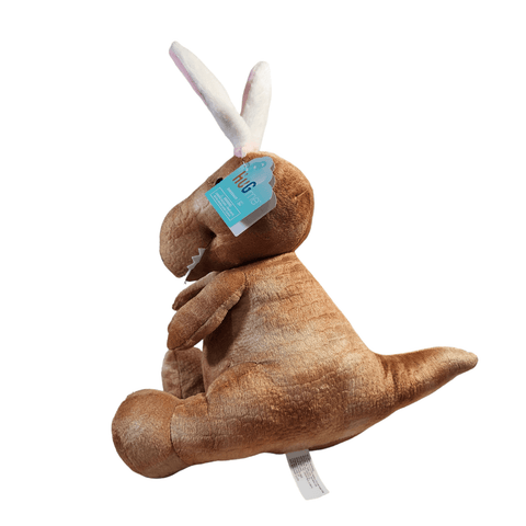 Hug Me Dinosaur T-Rex with Bunny Ears Easter Stuffed Animal Plush 14" - Sammi's Attic
