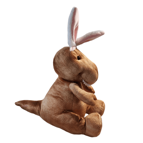 Hug Me Dinosaur T-Rex with Bunny Ears Easter Stuffed Animal Plush 14" - Sammi's Attic