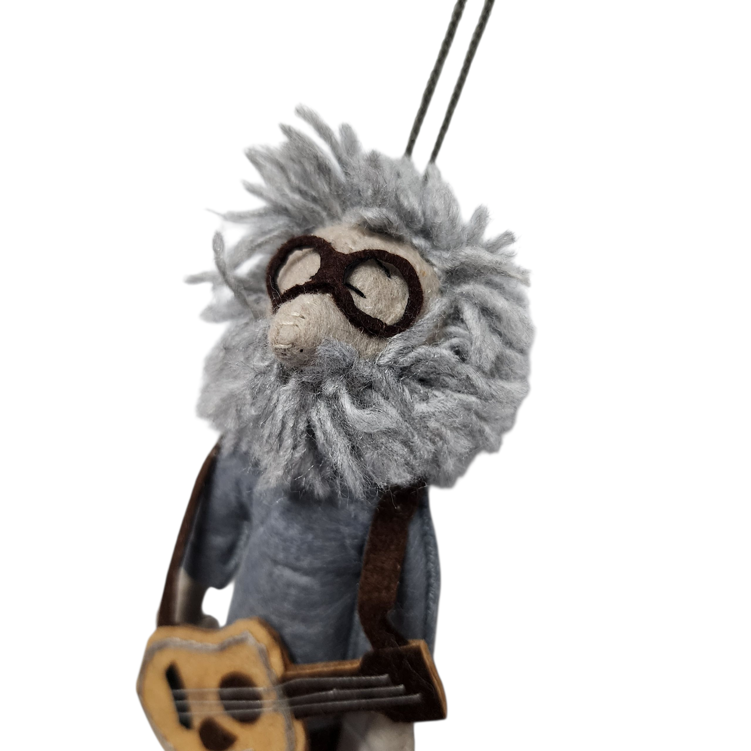 Jerry Garcia Ornament | Handcrafted Felt Hanging Decor