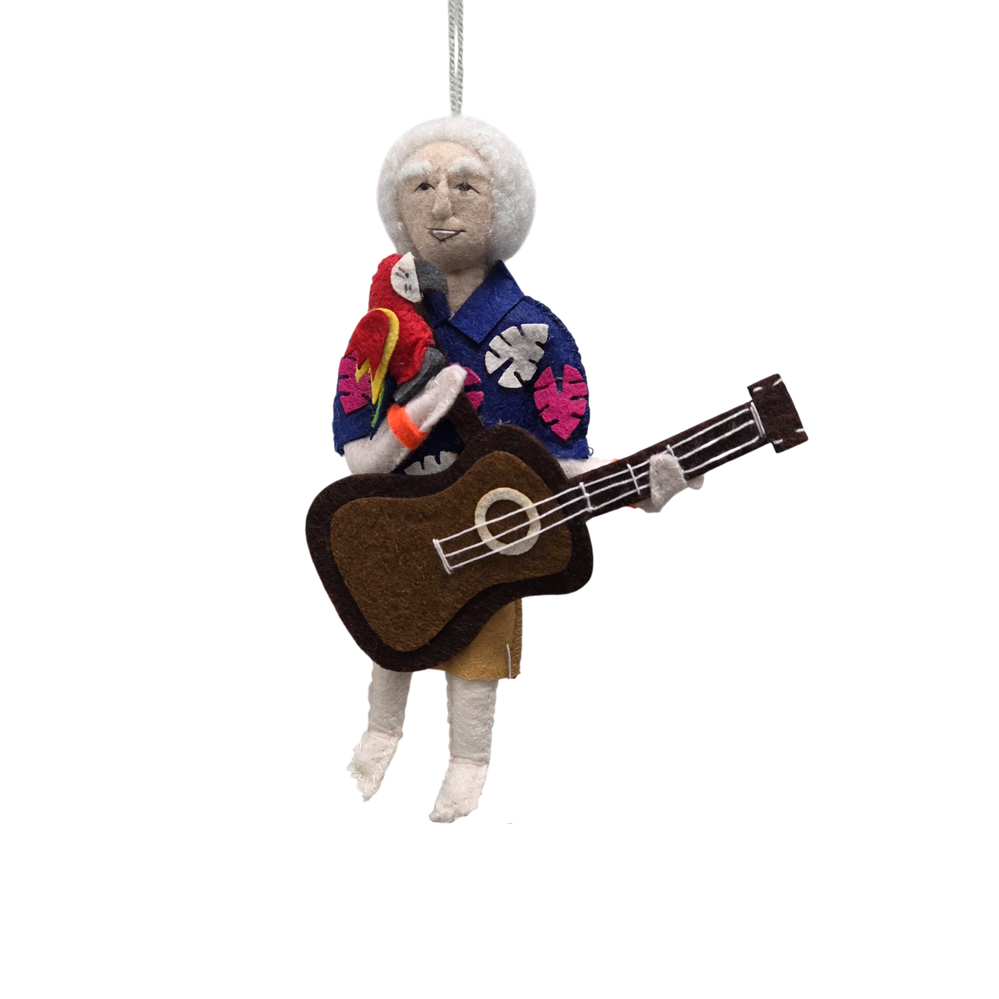 Jimmy Buffett Ornament | Handcrafted Felt Hanging Decor