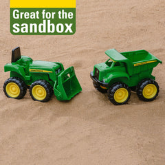 John Deere Dump Truck and Loader Toy Set 6 Inch