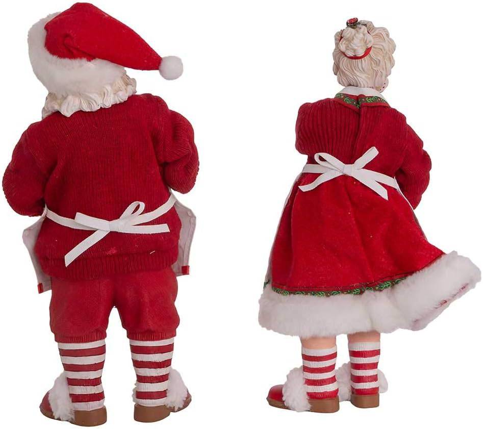 Kurt S. Adler Fabriché Mr. and Mrs. Santa Display Figures | 2-Piece Set