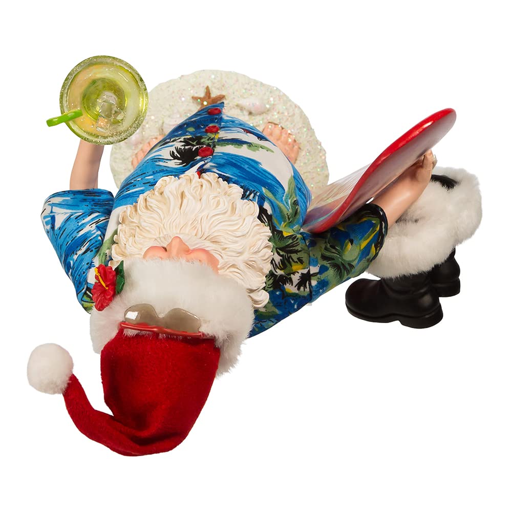 Kurt S. Adler Fabriché Santa with Surfboard and Drink