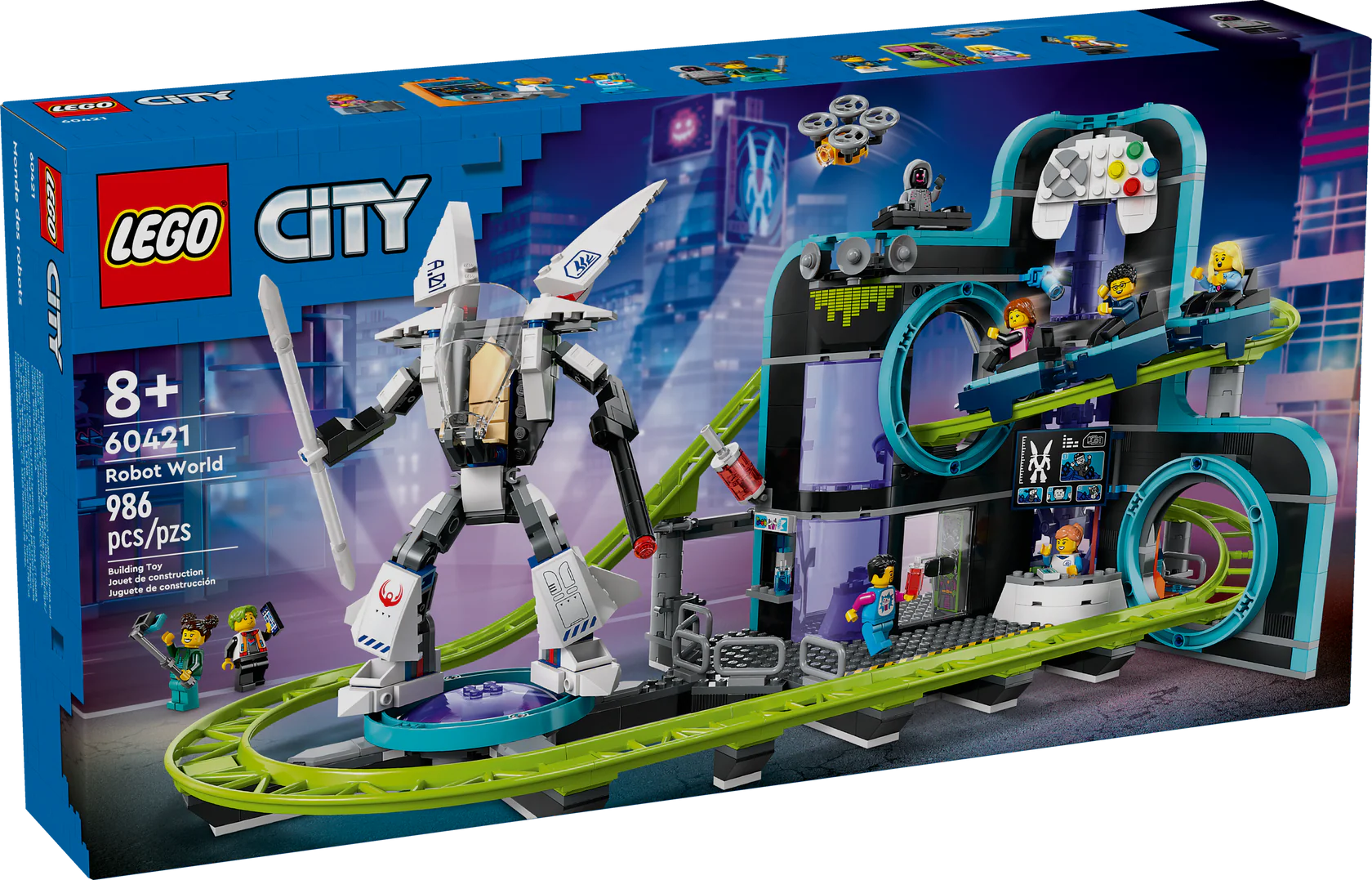 LEGO City Robot World Roller Coaster Park