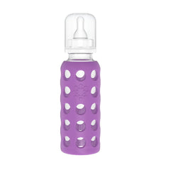 Lifefactory Glass Baby Bottles with Silicone Protection - 3-PACK, 9 Ounce Bottles, (1- Kale, 1- Grape & 1- Blueberry)