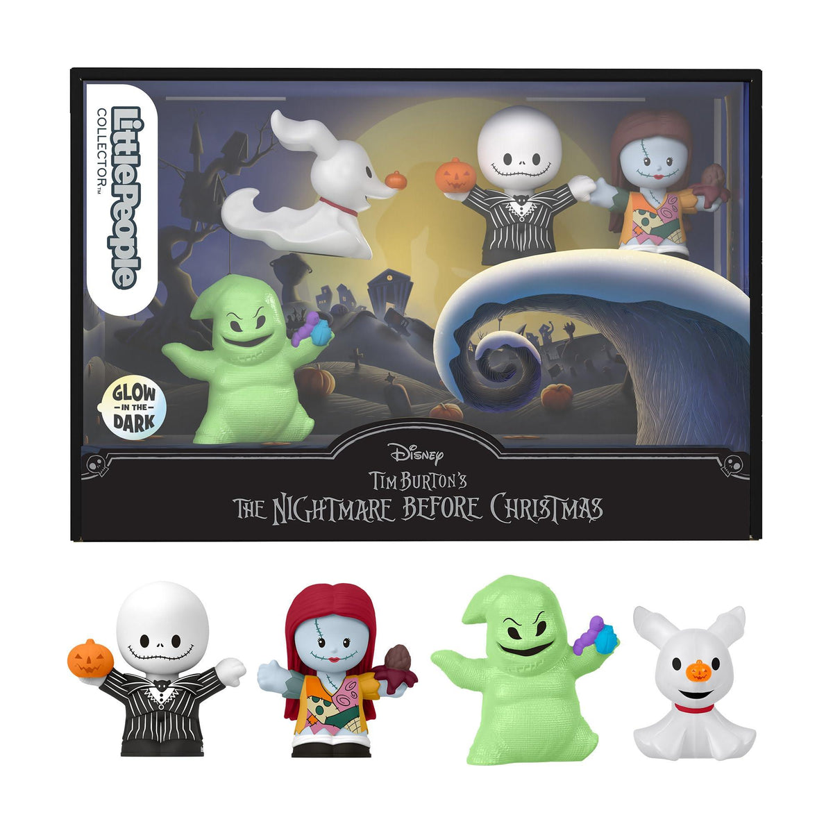 Little People Collector Disney Tim Burton’s The Nightmare Before Christmas Special Edition Set for Adults & Fans, 4 Figures in Display Box - Sammi's Attic