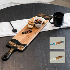 Lynn & Liana Designs | Baguette Charcuterie Board | Wood Resin Cheese Board