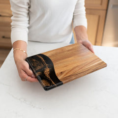 Lynn & Liana Designs | Date Night Charcuterie Board | Wood Resin Cheese Board