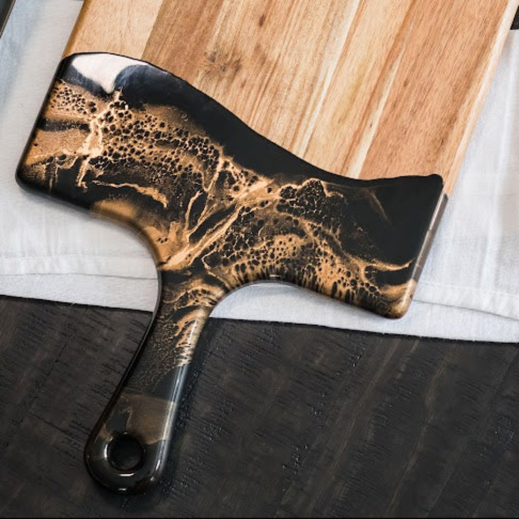Lynn & Liana Designs | Large Charcuterie Board | Wood Resin Cheese Board