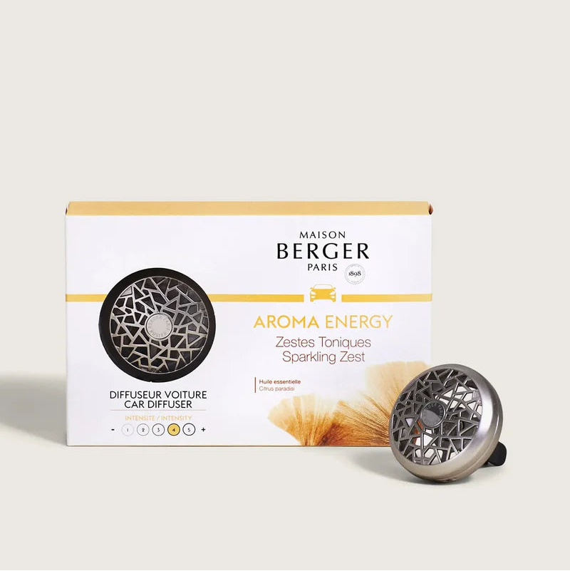 Maison Berger | Aroma Energy Sparkling Zest Car Diffuser Kit