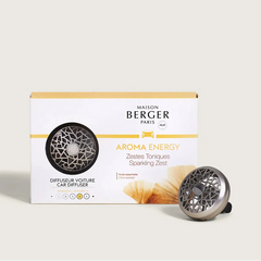 Maison Berger | Aroma Energy Sparkling Zest Car Diffuser Kit