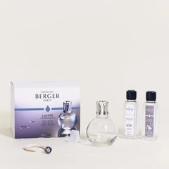 Maison Berger | Lampe Berger Essential Round Lamp Gift Set with Ocean Breeze and Air Pur So Neutral