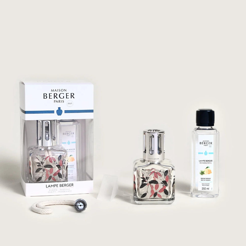 Maison Berger | Lampe Berger Ice Cube Leaves Lamp Gift Set with Ocean Breeze Fragrance