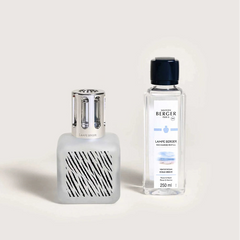 Maison Berger | Lampe Berger Ice Cube Zebra Lamp Gift Set with Ocean Breeze Fragrance