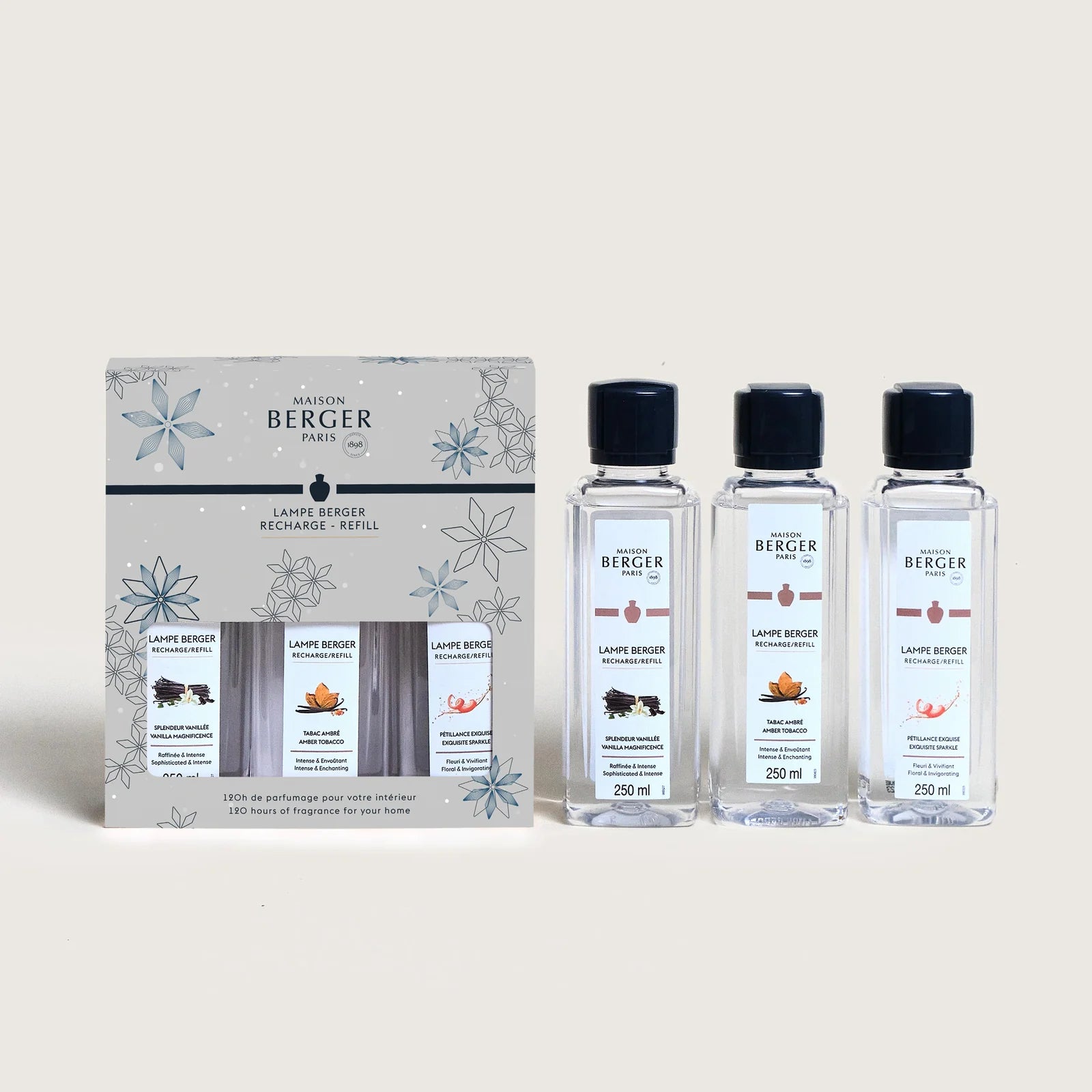 Maison Berger | Rosalie Trio Pack | Lampe Berger Oil