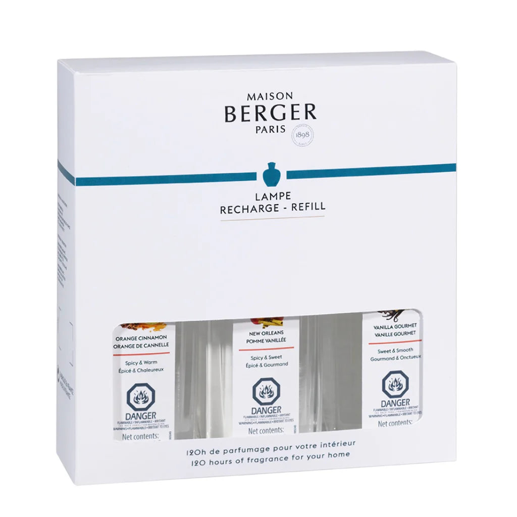 Maison Berger | Warm Trio Pack | Lampe Berger Oil