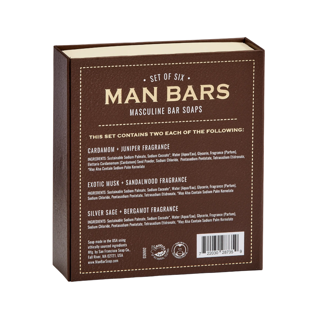 Man Bar Soap | 6 Piece Sampler Set