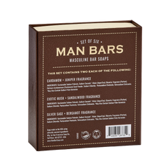 Man Bar Soap | 6 Piece Sampler Set