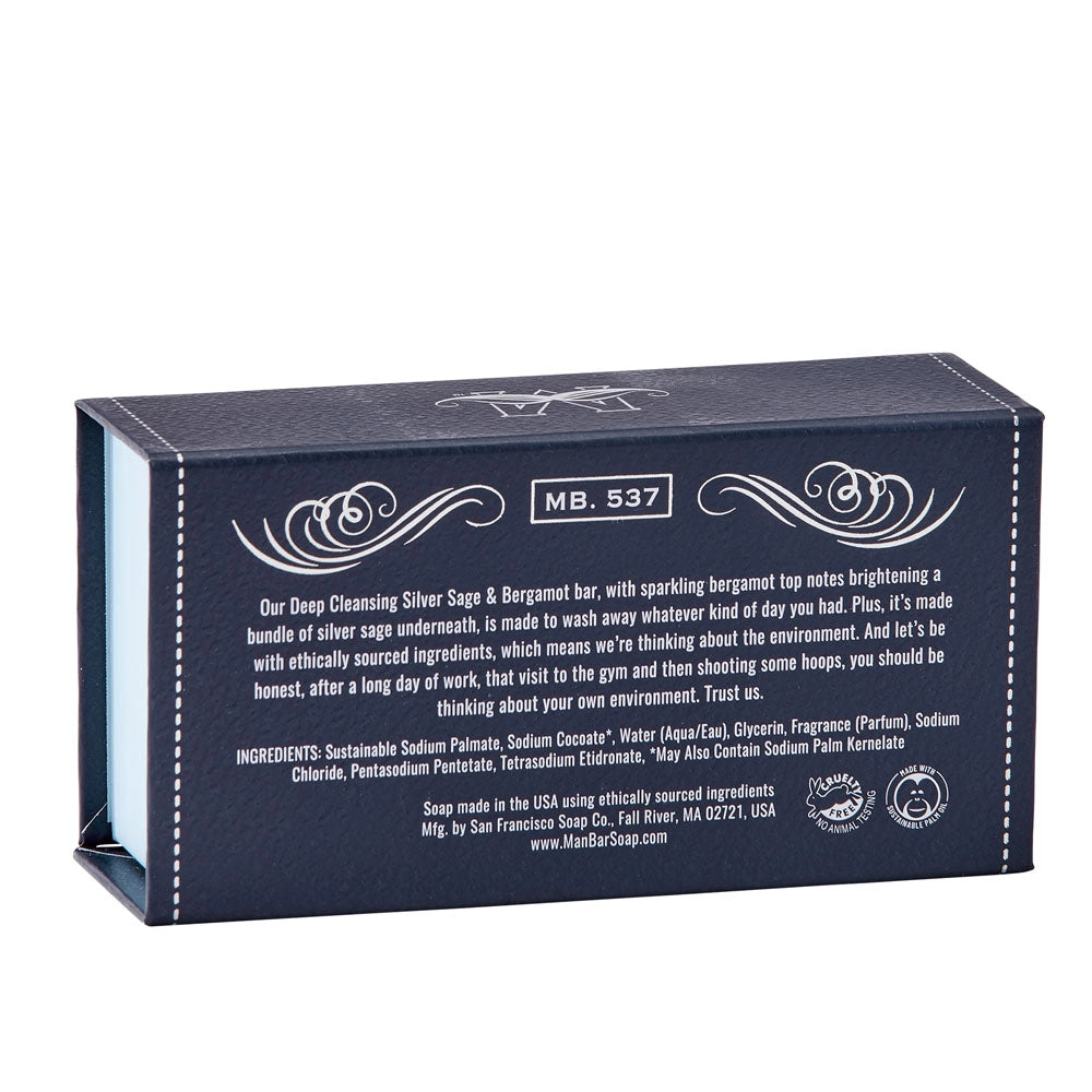 Man Bar Soap | Silver Sage & Bergamot