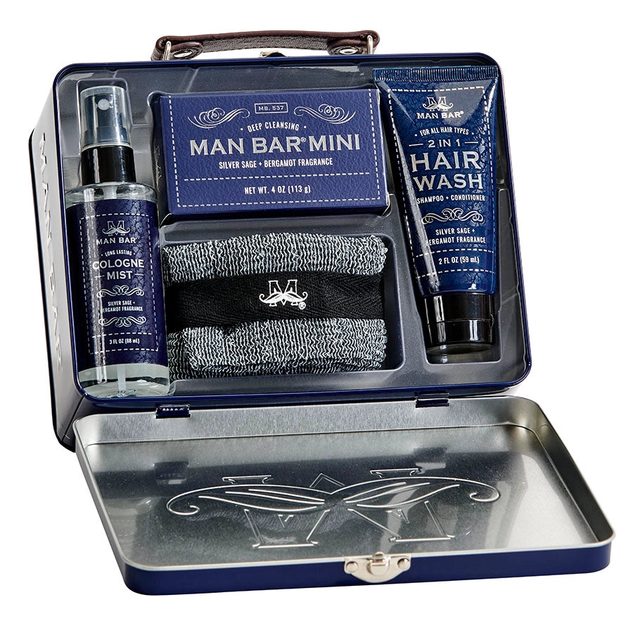 Man Bar Soap | Silver Sage & Bergamot | Travel Kit