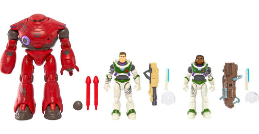 Mattel Disney Pixar Lightyear Set with 3 Action Figures, Space Rangers vs Robots Clash Pack with Buzz Lightyear, Izzy Hawthorne & Zyclops, 5-inch Scale - Sammi's Attic