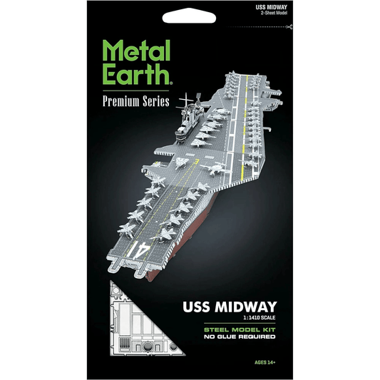 Metal Earth Premium USS Midway 3D Laser Cut Model + Tweezers 01433 - Sammi's Attic