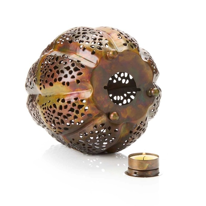 Metal Gourd Candle Lantern