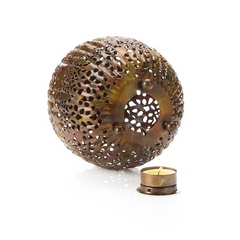 Metal Pumpkin Candle Lantern