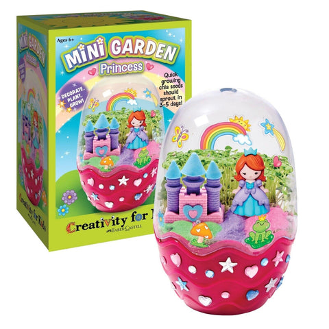Mini Garden Chia Terrarium Princess Castle Grow Kit for Kids Girls Decorate DIY