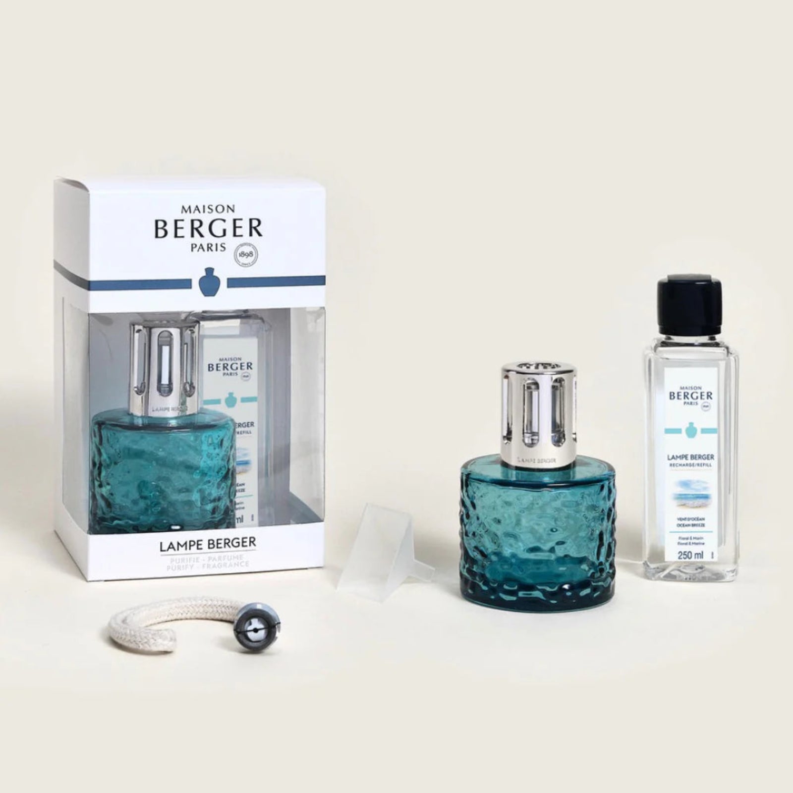 Mirage Blue Lamp Gift Set by Maison Berger