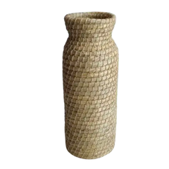 Natural Woven Grass Basket Vase