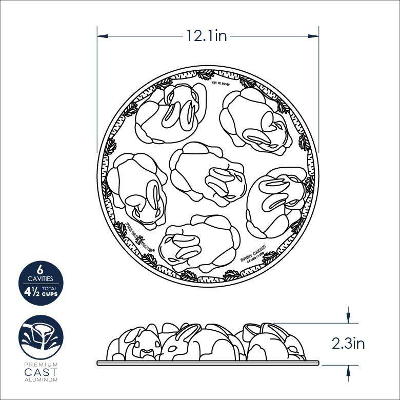 Nordic Ware Baby Bunny Cake Pan - Sammi's Attic