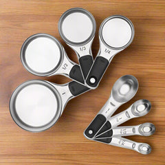 OXO 8 Piece Stainless Steel Measuring Cups and Spoons Set