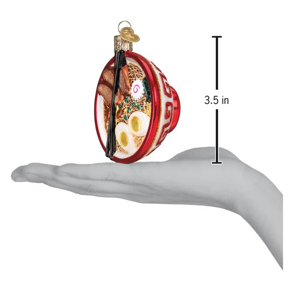 Old World Christmas Bowl Of Ramen Glass Holiday Ornament