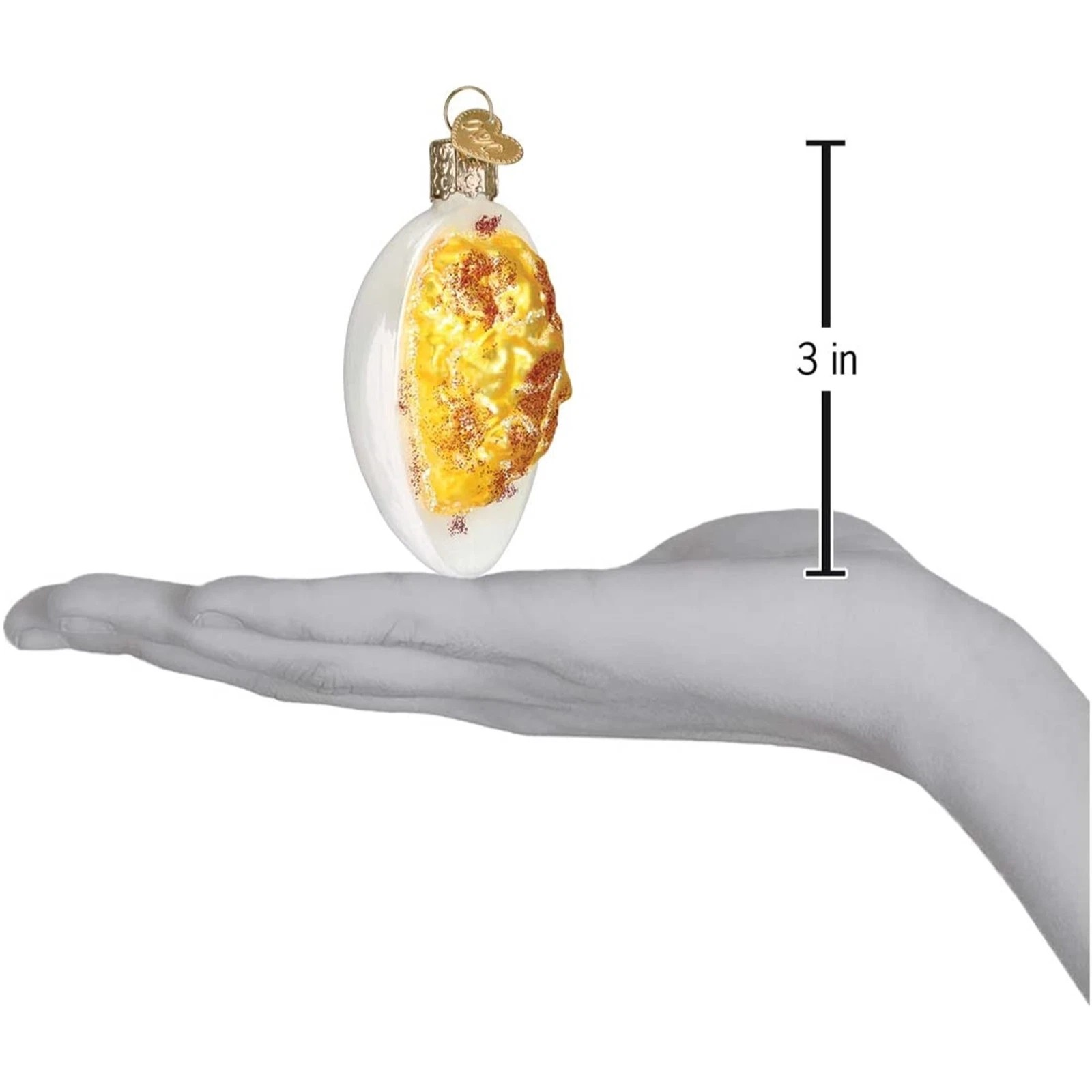 Old World Christmas Deviled Egg Glass Blown Ornament (with OWC Box)