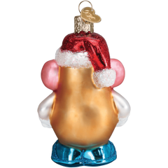 Old World Christmas Mr and Mrs Potato Head Glass Ornament Set