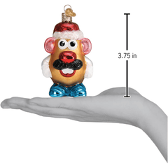 Old World Christmas Mr and Mrs Potato Head Glass Ornament Set